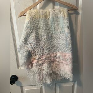 Vintage Pastel Patchwork Baby Blanket